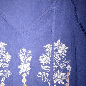 Cotton embroidered shirt